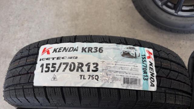 ☆新品スタッドレスタイヤ付き☆HOT STUFF WAREN W05 + KENDA KR36