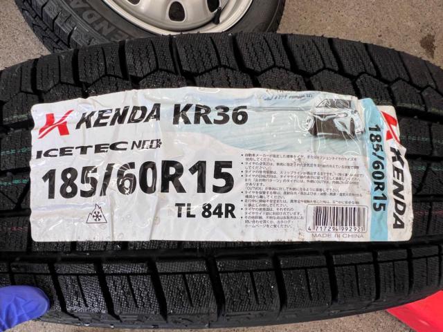☆新品スタッドレスタイヤ付き☆TOPY スチールホイール + KENDA KR36