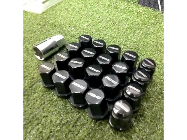 【M14xP1.5/HEX21】RAYS 取付ナット/ロックナットセット 【5穴車1台分】