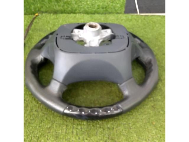 メーカー不明  ウッド×レザー コンビステアリング ガングリップタイプ ハイエース 200系 1/2型