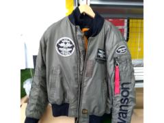 【サイズL】 VANSON(バンソン) MA-1タイプバイク用ジャケット