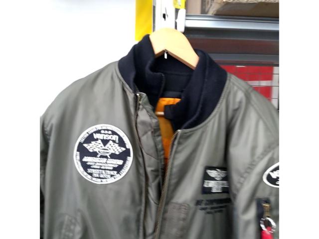 【サイズL】 VANSON(バンソン) MA-1タイプバイク用ジャケット