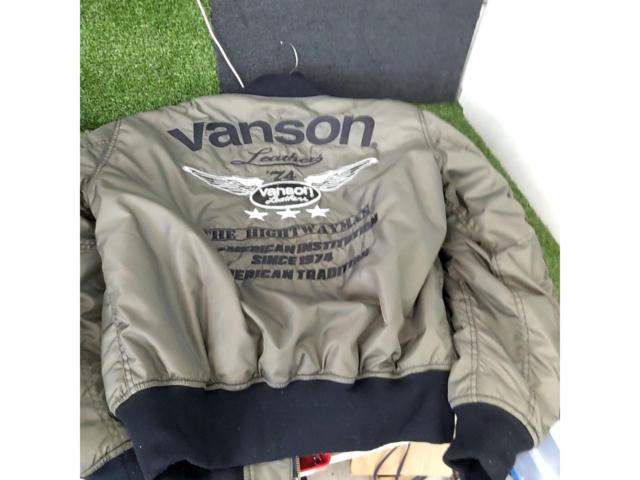 【サイズL】 VANSON(バンソン) MA-1タイプバイク用ジャケット