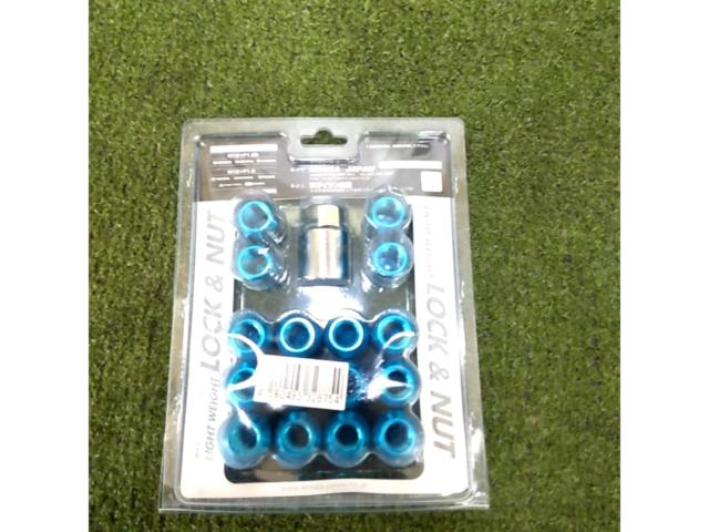 MONZA JAPAN 27mm軽量ジュラルミンロック&ナットセット(16個入り)【MRN-227BL】
