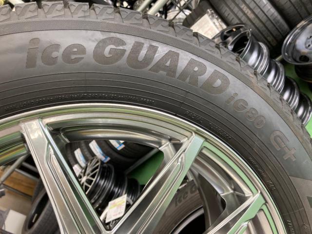 TOPY LONGINUS RE-X +YOKOHAMA iceGUARD iG80 E+ 225/60R18 104Q【クラウンクロスオーバーサイズ!!】