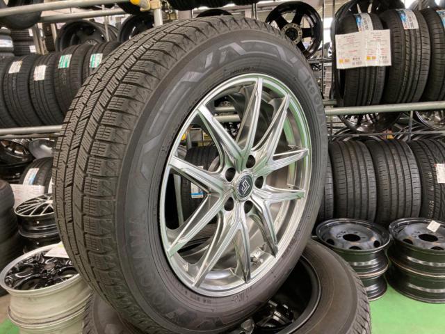 TOPY LONGINUS RE-X +YOKOHAMA iceGUARD iG80 E+ 225/60R18 104Q【クラウンクロスオーバーサイズ!!】