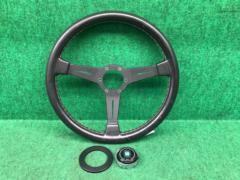 【正規品】NARDI(ナルディ) CLASSIC(クラシック) ブラックレザー&ブラックスポーク 360mm ステアリング N130