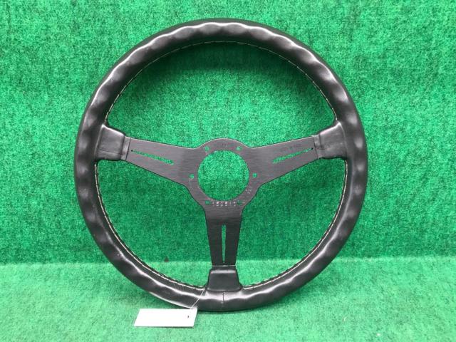 【正規品】NARDI(ナルディ) CLASSIC(クラシック) ブラックレザー&ブラックスポーク 360mm ステアリング N130