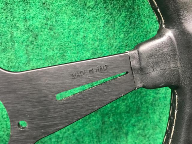 【正規品】NARDI(ナルディ) CLASSIC(クラシック) ブラックレザー&ブラックスポーク 360mm ステアリング N130