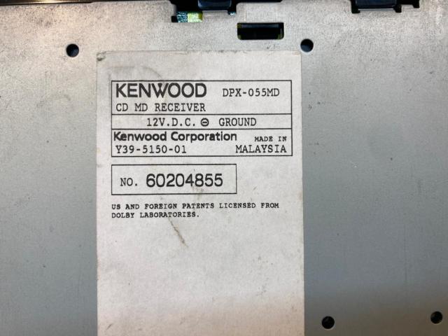 KENWOOD DPX-055MD【2DINヘッドユニット CD/MD/MDLP/チューナー 2007年モデル】