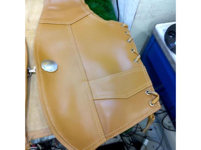 【サイズ:40】MOTOBLUEZ HEAVY オイルレザーベスト