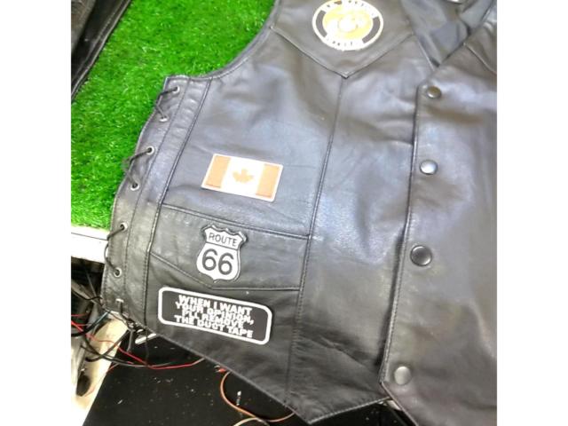 【サイズ:S】USA LEATHER レザーベスト