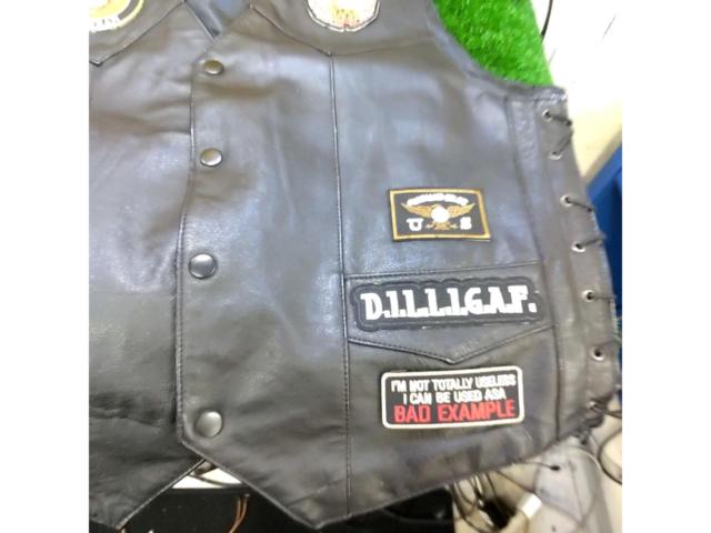 【サイズ:S】USA LEATHER レザーベスト