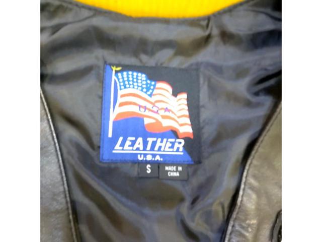 【サイズ:S】USA LEATHER レザーベスト