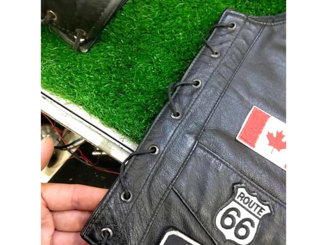 【サイズ:S】USA LEATHER レザーベスト