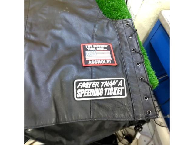 【サイズ:S】USA LEATHER レザーベスト