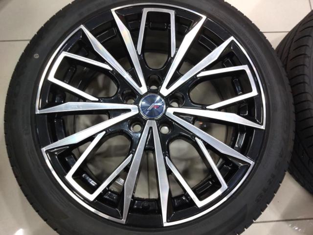 ★新品タイヤ付き♪トヨタ専用ホイール★Lehrmeister BARK L-F FIRST + PIRELLI POWERGY★クラウン・マークX・プリウスα等★