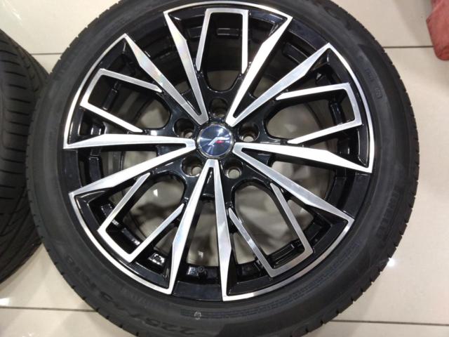 ★新品タイヤ付き♪トヨタ専用ホイール★Lehrmeister BARK L-F FIRST + PIRELLI POWERGY★クラウン・マークX・プリウスα等★