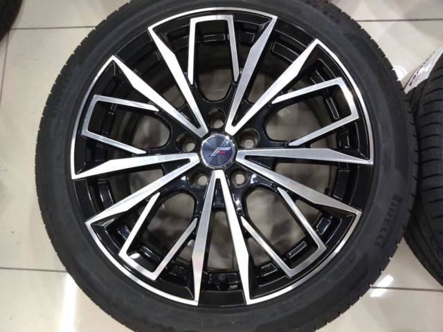★新品タイヤ付き♪トヨタ専用ホイール★Lehrmeister BARK L-F FIRST + PIRELLI POWERGY★クラウン・マークX・プリウスα等★