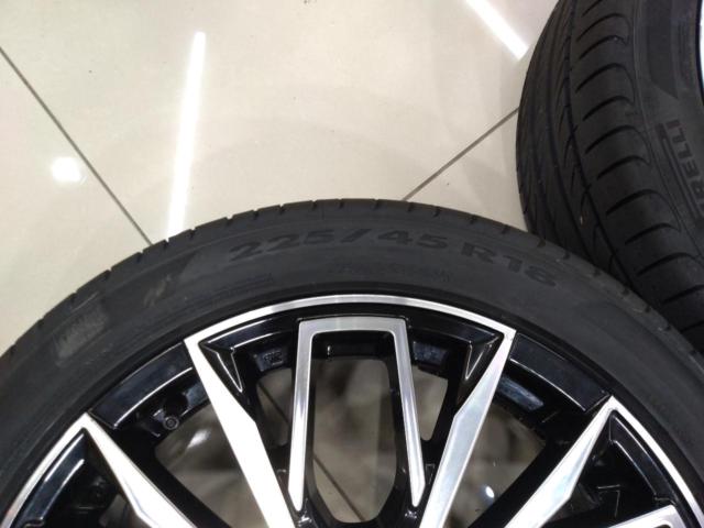 ★新品タイヤ付き♪トヨタ専用ホイール★Lehrmeister BARK L-F FIRST + PIRELLI POWERGY★クラウン・マークX・プリウスα等★