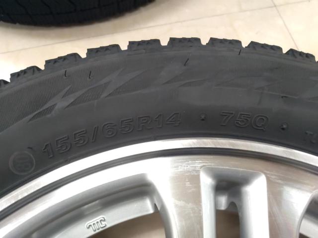 ホンダ純正(HONDA)  HONDA N-BOX【JF1/2】純正ホイール  + BRIDGESTONE(ブリヂストン) BLIZZAK VRX2