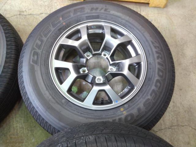 スズキ純正ジムニーノマド純正アルミホイール+BRIDGESTONE DUELER H/L