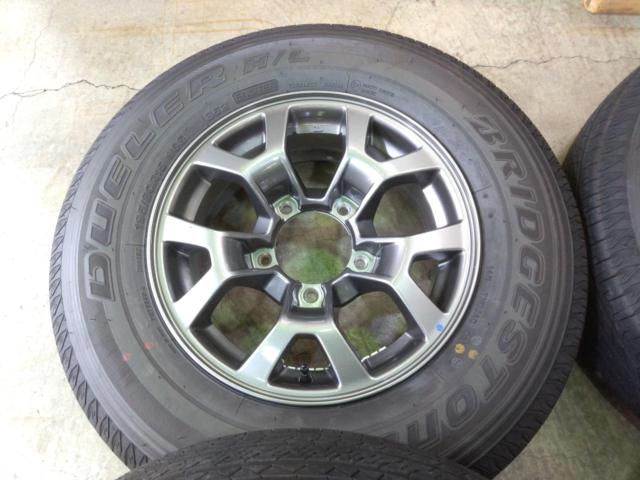 スズキ純正ジムニーノマド純正アルミホイール+BRIDGESTONE DUELER H/L