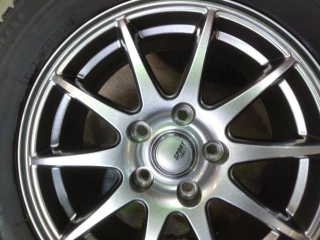 YellowHat SPORT ABLIA スポークホイール+BRIDGESTONE BLIZZAK VRX2