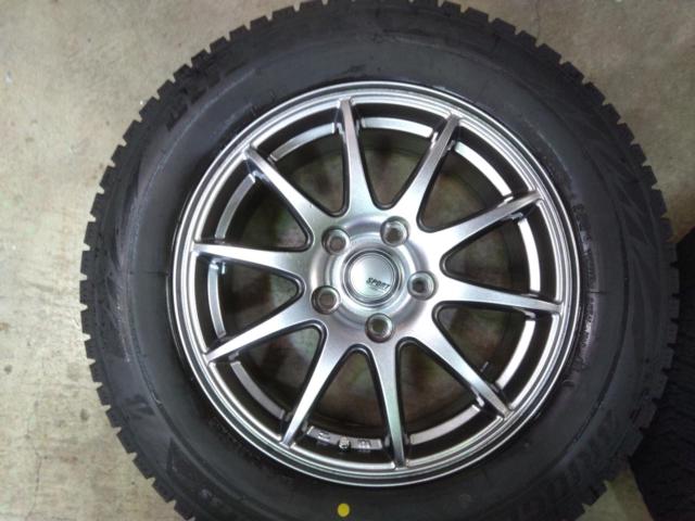 YellowHat SPORT ABLIA スポークホイール+BRIDGESTONE BLIZZAK VRX2