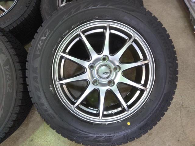 YellowHat SPORT ABLIA スポークホイール+BRIDGESTONE BLIZZAK VRX2