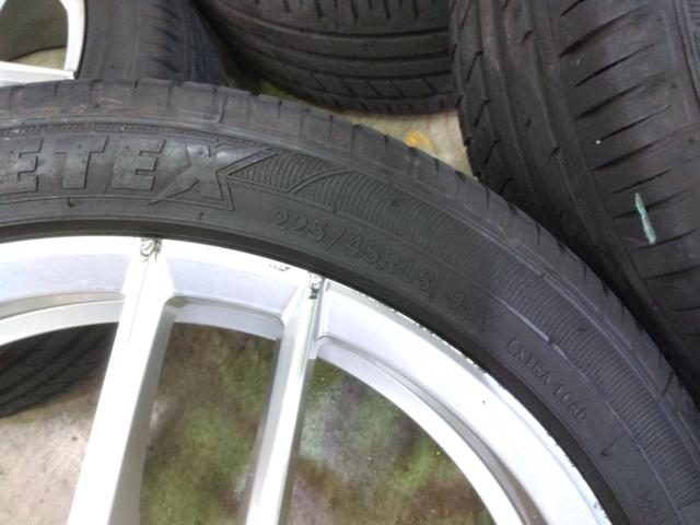 2シリーズなどに♪ LuxuryWheels Sharp Blade スポークホイール + ZEETEX HP2000 vfm