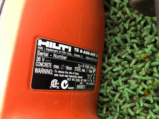 HILTI TE 6A-36/TE DRS-6-A 電動ロータリーハンマー