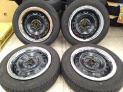 HONDA N-BOX JOY 純正スチールホイール + DUNLOP ENASAVE EC204