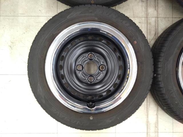 HONDA N-BOX JOY 純正スチールホイール + DUNLOP ENASAVE EC204
