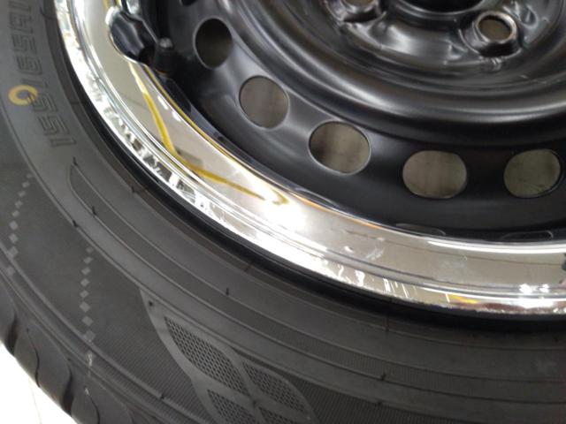 HONDA N-BOX JOY 純正スチールホイール + DUNLOP ENASAVE EC204