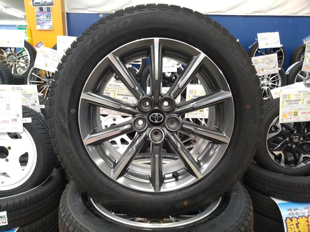 年数落ち未使用タイヤ付き】TOYOTA ZN6/86 Gグレード 純正ホイール + 