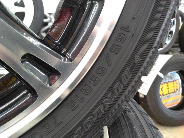 【未使用特価タイヤ付き】HONDA JF1/N-BOX 純正ホイール + DUNLOP WINTERMAXX WM02