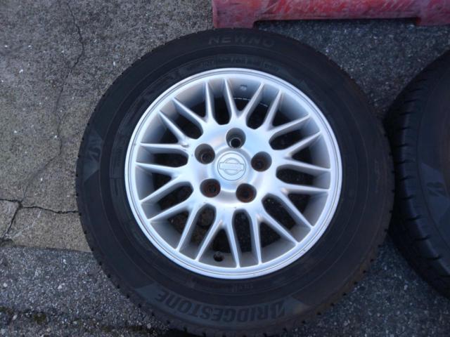 ★試着無料♪★日産純正(NISSAN)  シルビア S15 純正アルミホイール  + BRIDGESTONE(ブリヂストン) NEWNO 【セレナ 流用サイズ♪】
