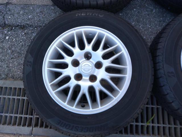 ★試着無料♪★日産純正(NISSAN)  シルビア S15 純正アルミホイール  + BRIDGESTONE(ブリヂストン) NEWNO 【セレナ 流用サイズ♪】