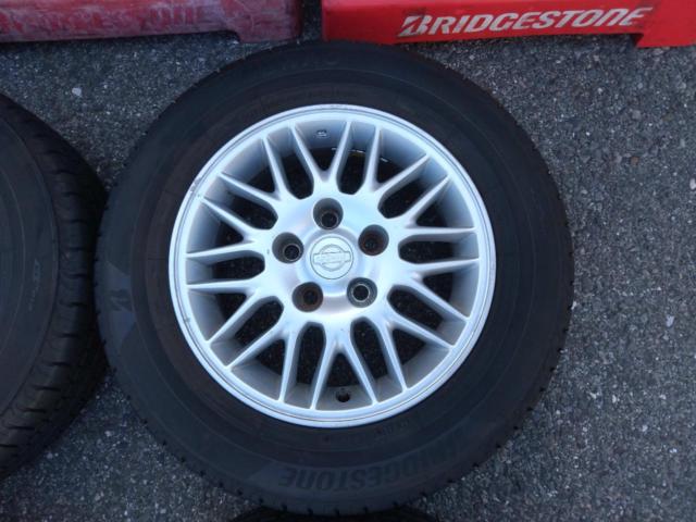 ★試着無料♪★日産純正(NISSAN)  シルビア S15 純正アルミホイール  + BRIDGESTONE(ブリヂストン) NEWNO 【セレナ 流用サイズ♪】
