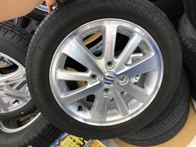 SUZUKI エブリイワゴン DA17W 純正14インチアルミホイール+165/60R14 GOODYEAR efficient grip EG02