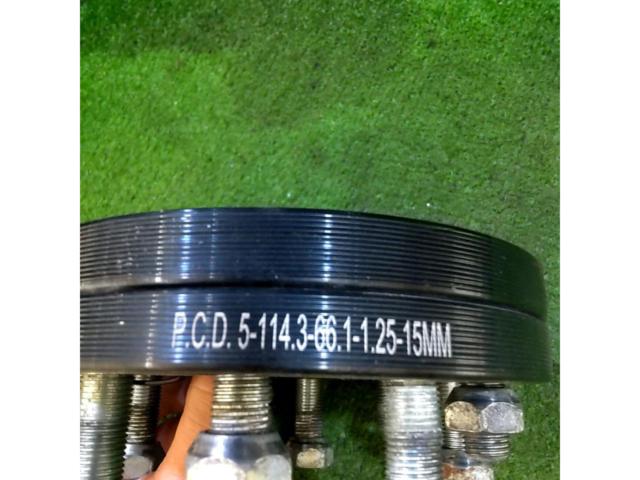 【M12xP1.25/114.3-5H/厚さ15mm/ハブ径66mm】メーカー不明 ワイドトレッドスペーサー