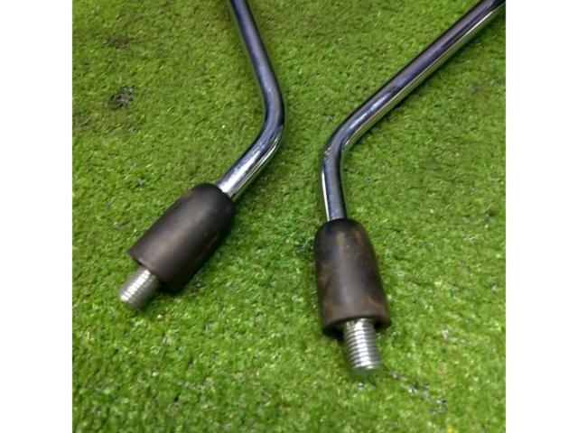 【M10/正ネジ】メーカー不明 汎用丸型ミラー 左右セット
