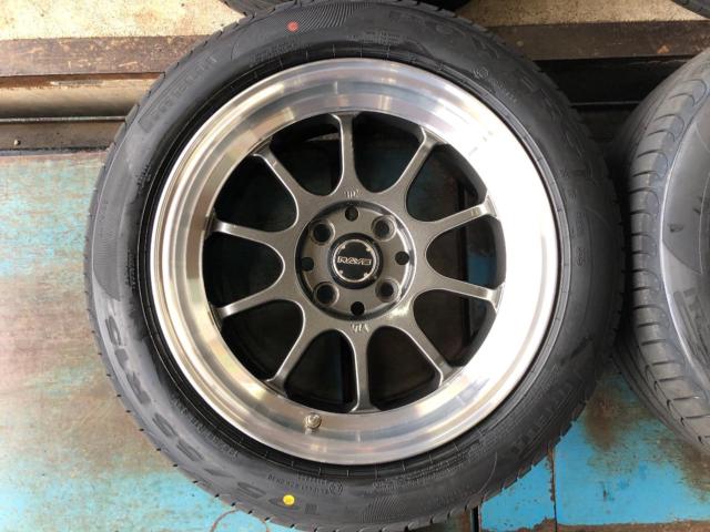 RAYS GRAM LIGHTS 57V + PIRELLI POWERGY 195/55R15