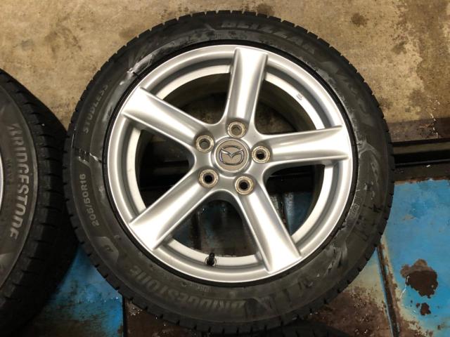 MAZDA NCロードスター 純正ホイール  + BRIDGESTONE BLIZZAK VRX3 205/50R16