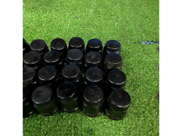 【M12×1.25 19HEX 24個】 ブラック ナット
