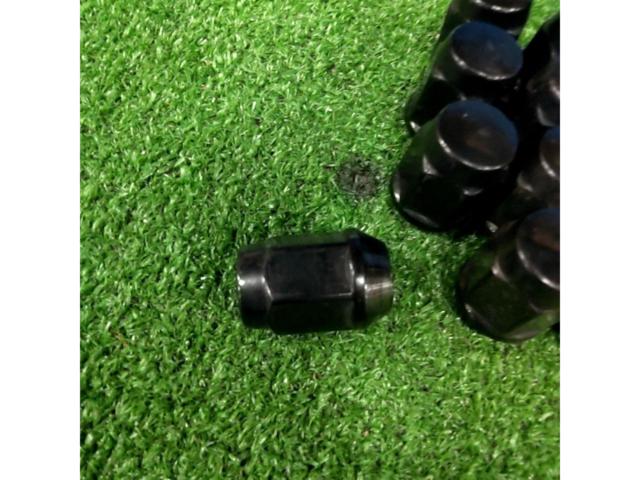 【M12×1.25 19HEX 24個】 ブラック ナット