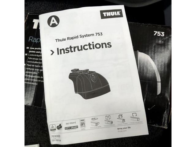【アウトバック!!】THULE th753 フット + th739 エクステンダー + 961 エアロバー