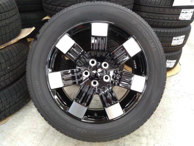 三菱純正 デリカD:5 Pグレード純正ホイール+YOKOHAMA GEOLANDER SUV G055 225/55R18
