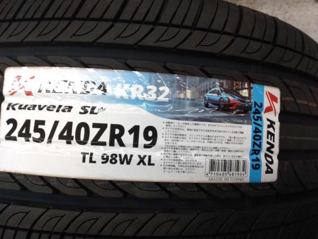 【新品タイヤ付き】TRD ALUMINUM WHEEL TF4  + KENDA KR32 245/40R19 98W XL(ZR)